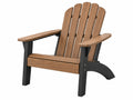 Adirondack-Gartenstuhl 85 x 78 x 100 cm aus Holz Braun Schwarz für Außenbereiche