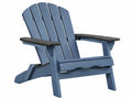 Adirondack Gartenstuhl 98 x 78 x 92 cm aus Holz Blau mit breiten Armlehnen