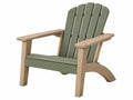 Adirondack Gartenstuhl 83 x 76 x 97 cm aus Kunststoff Grün Beige mit Armlehnen
