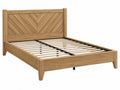 Doppelbett 160 x 200 cm Holz Natur mit Lattenrost im Landhausstil